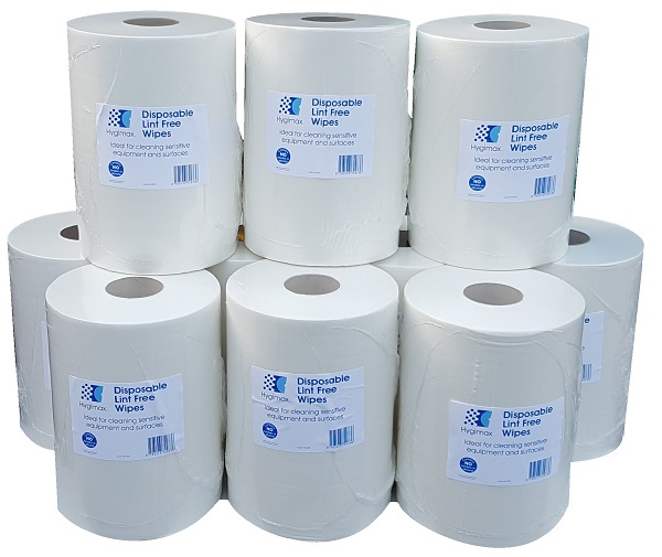 Bundle Offer 10 Rolls Hygimax Lint Free Wiping Rolls